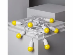 Guirnalda Exterior con Bombillas LED E27 5.5m IP65 Blanco Amarillo^Ledkia Hot