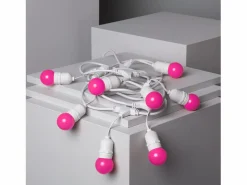 Ledkia Guirnalda Exterior con Bombillas LED E27 5.5m IP65 Blanco Rosa Multicolor Best