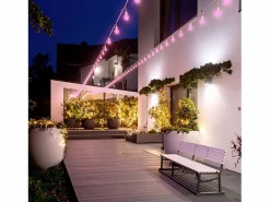 Ledkia Guirnalda Exterior con Bombillas LED E27 5.5m IP65 Blanco Rosa Multicolor Best