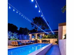 Ledkia Guirnalda Exterior con Bombillas LED E27 5.5m IP65 Blanco Azul Multicolor Hot