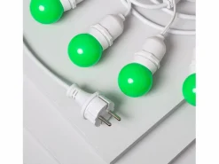 Ledkia Guirnalda Exterior con Bombillas LED E27 5.5m IP65 Blanco Verde Multicolor Outlet
