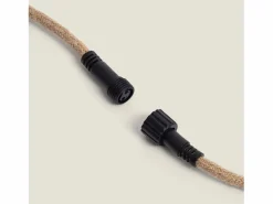 Ledkia Guirnalda Luminosa|Energía Solar|Guirnalda Hemp Naturae Luces Exterior 10 Portalámparas Textil Natural 10m IP65 10 m
