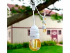 Ledkia Guirnalda Luminosa|Guirnalda Luces Exterior con 8 Portalámparas E27 5.5m IP65
