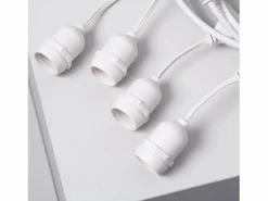 Ledkia Guirnalda Luminosa|Guirnalda Luces Exterior con 8 Portalámparas E27 5.5m IP65
