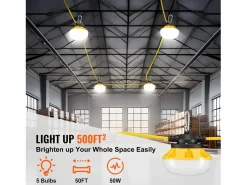 Guirnalda Luminosa, SucceBuy Guirnalda Luminosa de Obra 15,24 m 50 W 5 000 lm Impermeable^ Discount