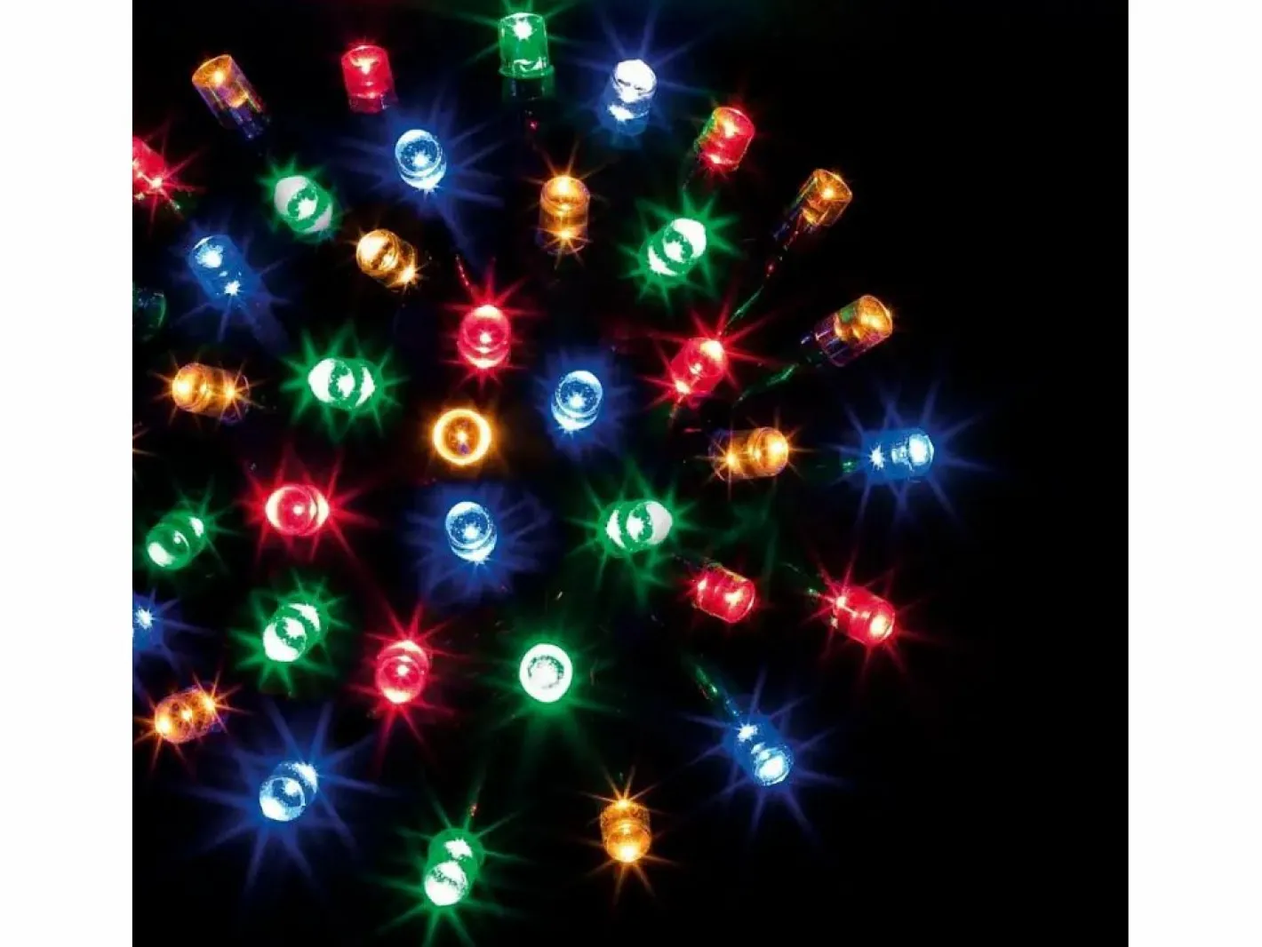 Feeric Christmas Guirnalda navideña interior/exterior con luces LED Multicolor Clearance