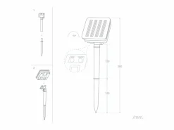 Ledkia Guirnalda Solar Exterior 30 Bolas LED 5m 3000K Blanco Cálido Negro Best