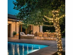 Guirnalda Solar Exterior Cable LED 22m 3000K Blanco Cálido^Ledkia New