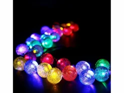 Guirnalda Solar Exterior 30 Bolas LED 5m RGB^Ledkia Discount