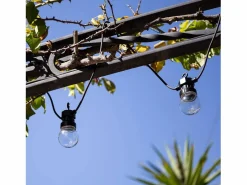 Ledkia Guirnalda Luminosa|Guirnalda Solar Exterior LED de Bombillas Kepler 7m