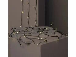 Guirnalda Solar Exterior Cable LED 12m 3000K Blanco Cálido^Ledkia Online