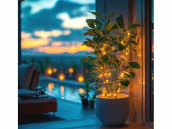 Guirnalda Solar Exterior LED Lilac 2m 3000K Blanco Cálido^Ledkia New