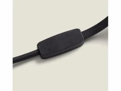 Ledkia Guirnaldas para Exterior IP44 Cable Eléctrico Plano con Portalámparas E27 a Medida 25 m Negro Outlet