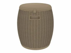 Gyrth Caja de almacenaje de jardín 4 en 1 polipropileno marrón claro^Garden Furniture Hot