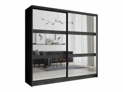 Meublorama Dormitorio Completo|Habitación completa VELTIS – Cama 160x200 LED con somier + armario + cómoda + mesitas de noche – Fresno