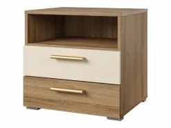 Meublorama Dormitorio Completo|Habitación completa VERTIGO – Cama 160x200 con somier, 2 mesitas de noche, armario 4 puertas + contorno diseño