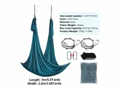 Esterillas De Yoga|Hamaca De Yoga Aéreo SucceBuy Hamaca De Yoga Aérea 5,5 Metros Nylon Suspendido Sling Inversión