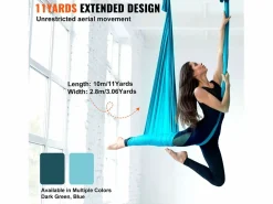 Esterillas De Yoga|Hamaca De Yoga Aéreo SucceBuy Conjunto De Hamaca De Yoga Aérea De Seda De 11 Metros Hamaca Trapecio Inversión
