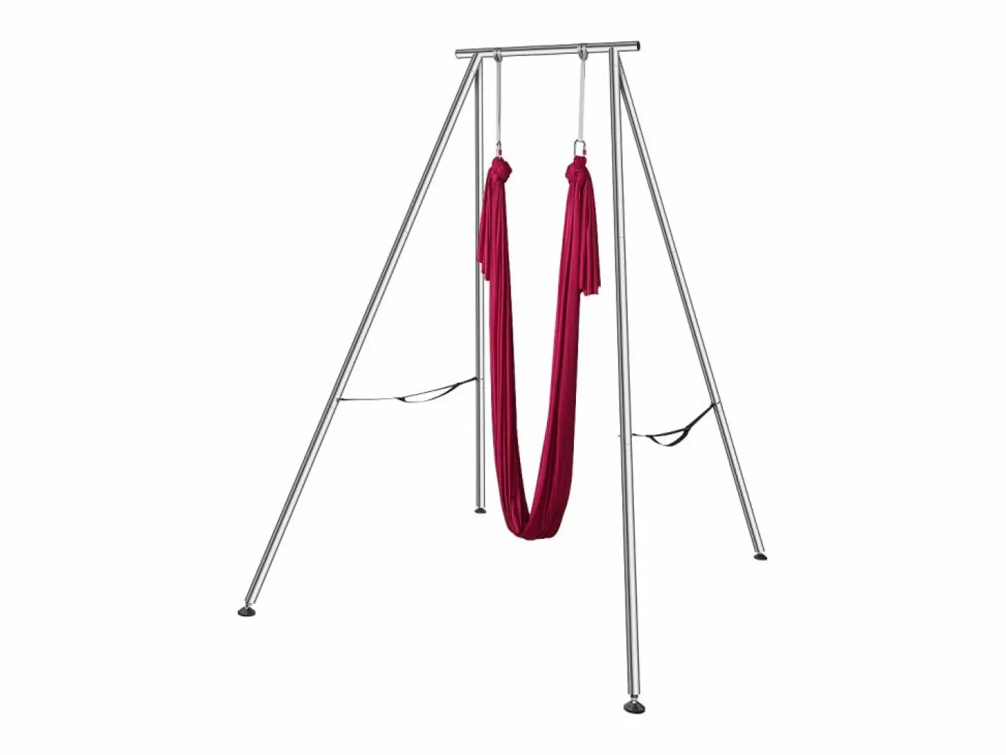 Hamaca de Yoga SucceBuy, Armazón de Yoga Aéreo y Hamaca de Yoga, Carga de 250 kg, Hamaca en Seda Aérea, Rojo Hot
