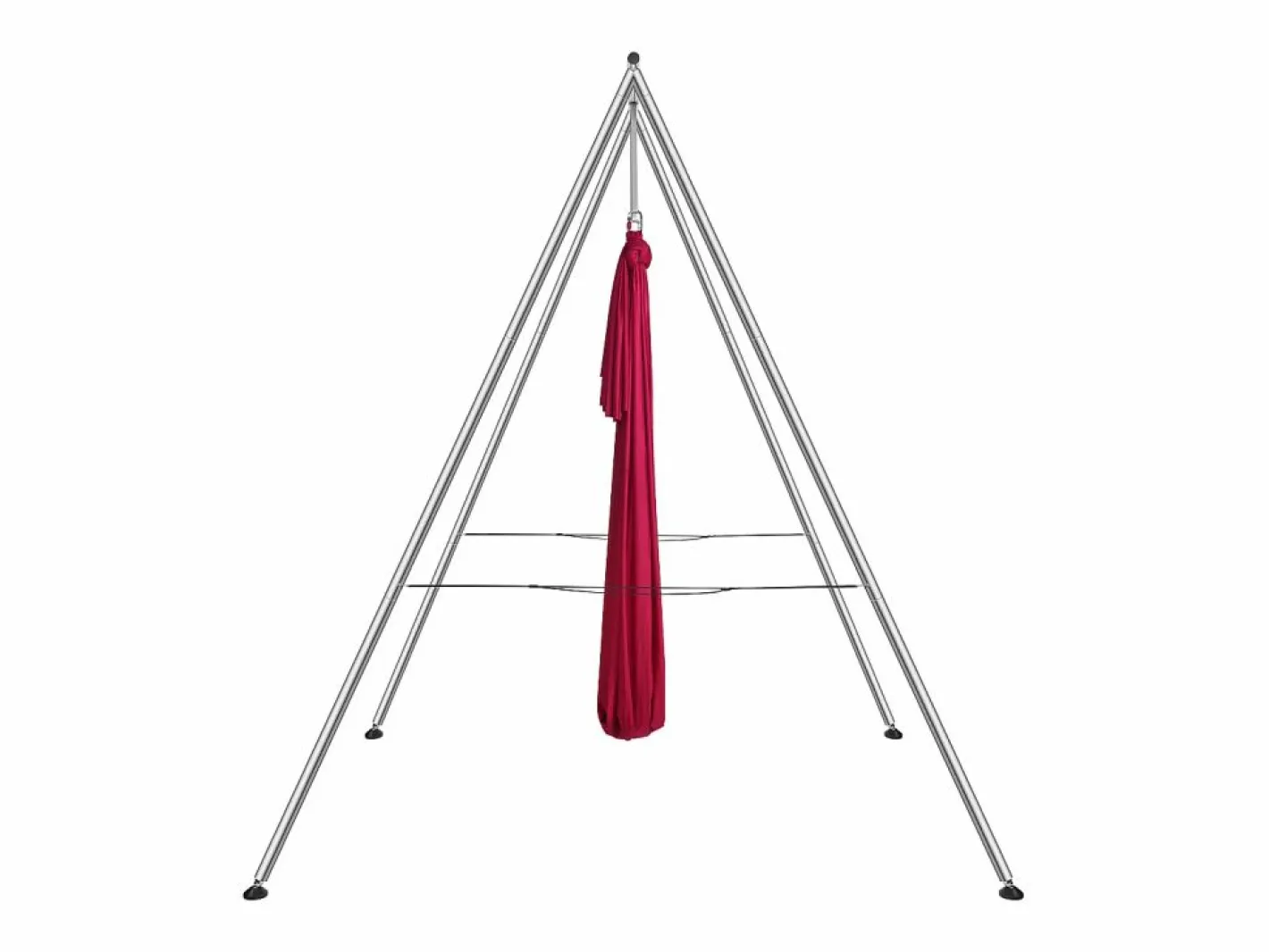 Hamaca de Yoga SucceBuy, Armazón de Yoga Aéreo y Hamaca de Yoga, Carga de 250 kg, Hamaca en Seda Aérea, Rojo Hot