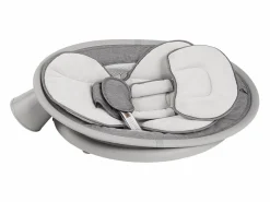 Hamaca Eléctrica para Bebés, SucceBuy Columpio para Bebés y Recién Nacidos con 5 Velocidades, Mando Bluetooth, Canciones de Cuna y Cojín Gris Outlet
