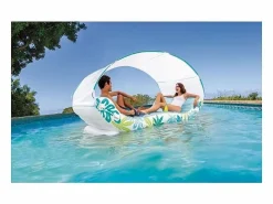 Hamaca Inflable Tropical 1 Plaza 224 cm PVC Multicolor con Sombrilla y Porta Vasos^Intex Clearance