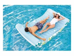 Hamaca Inflable Tropical 1 Plaza 224 cm PVC Multicolor con Sombrilla y Porta Vasos^Intex Clearance