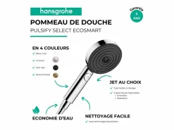 Teleducha 105 3jet activación EcoSmart 9l/min cromo Pulsify Select^HANSGROHE Best
