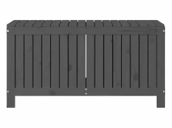 Garden Furniture Hara Caja de almacenaje jardín madera de pino 115x49x60 cm Gris