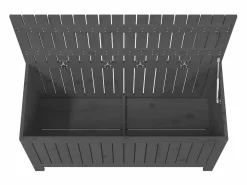 Garden Furniture Hara Caja de almacenaje jardín madera de pino 115x49x60 cm Gris