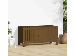 Garden Furniture Baúl De Jardín|Hara Caja de almacenaje jardín madera pino marrón miel 108x42,5x54cm