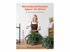 Helecho Artificial SucceBuy, Pack de 2, Helecho Falso de Boston 90-100 cm, 35 Hojas, Colgante, Decoración Interior/Exterior, Hogar/Oficina, Maceta No Incluida^ Online