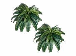 Helecho Artificial SucceBuy, Pack de 2, Helecho Falso de Boston 90-100 cm, 35 Hojas, Colgante, Decoración Interior/Exterior, Hogar/Oficina, Maceta No Incluida^ Online