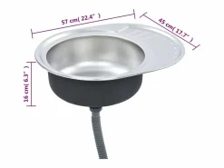 Garden Furniture Fregadero|Helene Marie Fregadero cocina con colador y sifón acero inoxidable ovalado