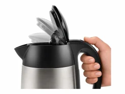 BOSCH Hervidor eléctrico inalámbrico DesignLine 1,7L acero inoxidable con filtro anticalcáreo extraíble Plateado Best
