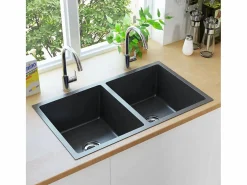 Hicksville Fregadero de cocina hecho a mano acero inoxidable^Garden Furniture Hot