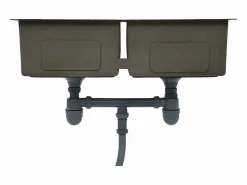 Hicksville Fregadero de cocina hecho a mano acero inoxidable^Garden Furniture Hot