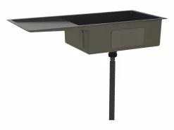 Garden Furniture Hicksville Fregadero hecho a mano acero inoxidable Negro Outlet