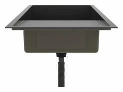 Garden Furniture Hicksville Fregadero hecho a mano acero inoxidable Negro Outlet