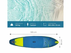 Hinchable Sup SAR 10'8 - 325x84x15cm Dropstitch - Pack Paddle Leash Pump Carry Bag^WATTSUP Sale