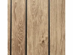 Hoggar Caseta De Jardín|– Caseta de Resina Jardín 6,41m2 Oak O60 - Suelo – Ventana – Efecto Madera Premium - Doble Puerta Amplia – Protección UV e Impermeable – Cierre con Pasador