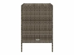 Garden Furniture Holiday Armario de almacenaje de jardín ratán PE 55x59x80 cm Gris Clearance