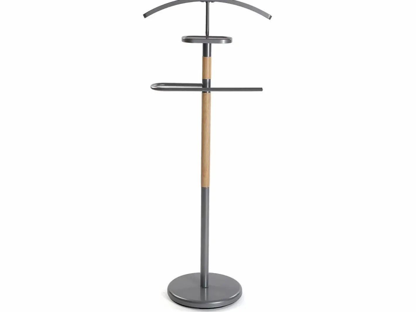 Holstebro Galán de Noche Moderno Multifuncional con 2 Perchas o Colgadores para Ropa de Hombre o Mujer, , 112x28,8x46,5cm^Versa Hot