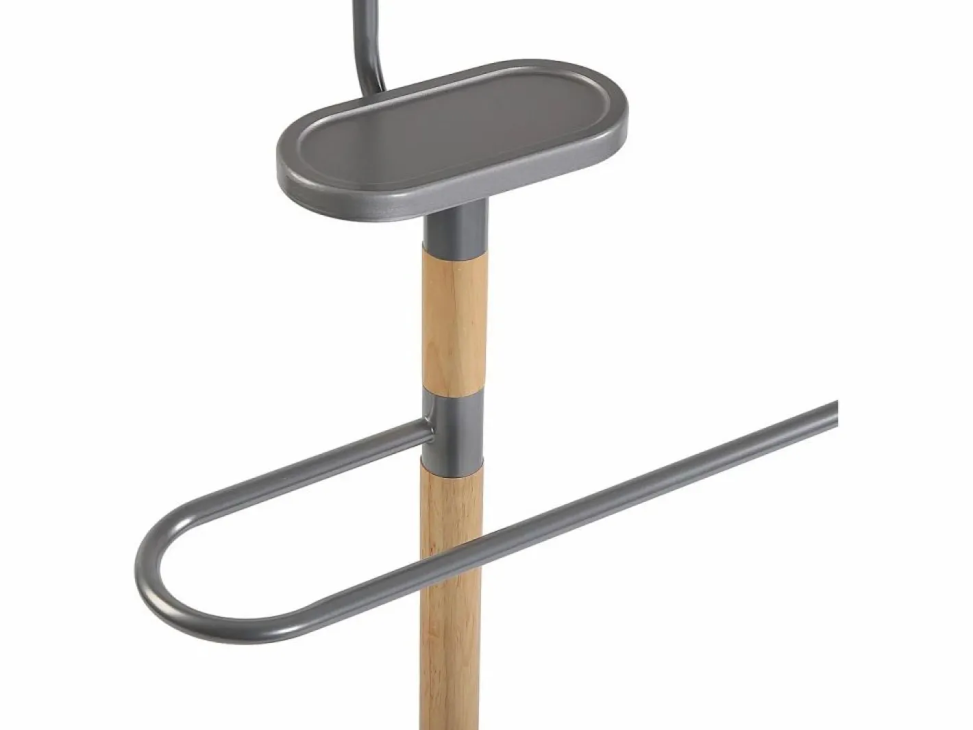 Holstebro Galán de Noche Moderno Multifuncional con 2 Perchas o Colgadores para Ropa de Hombre o Mujer, , 112x28,8x46,5cm^Versa Hot
