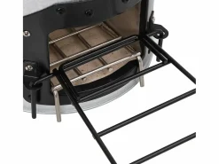 vidaxl Hornillo de leña para camping acero 45x25x26 cm Plateado Hot