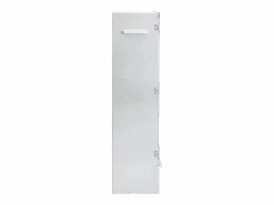 vidaxl Horno ahumador astillas madera acero galvanizado 44,5x29x110 cm Plateado New