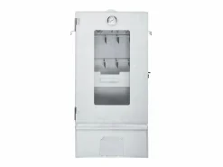 vidaxl Horno ahumador de barbacoa con mesa acero galvanizado Plateado Clearance