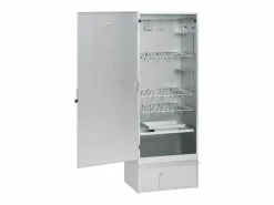 Barbacoa|Horno ahumador de barbacoa con mesa acero galvanizado ES452085