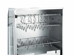 vidaxl Horno ahumador de BBQ con generador humo frío acero galvanizado Plateado New
