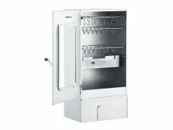vidaxl Horno ahumador de BBQ con generador humo frío acero galvanizado Plateado Best